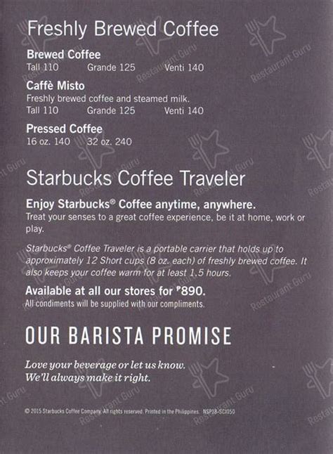 starbucks katipunan|Starbucks Menu .